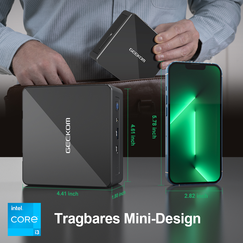 Mini IT8 SE GEEKOM Mini PC i3-8109U