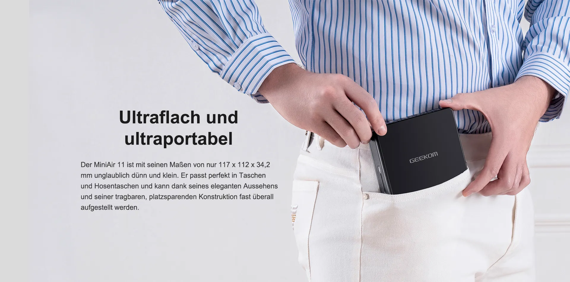 GEEKOM MiniAir-11-Intel celeron Ultraflach und ultraportabel