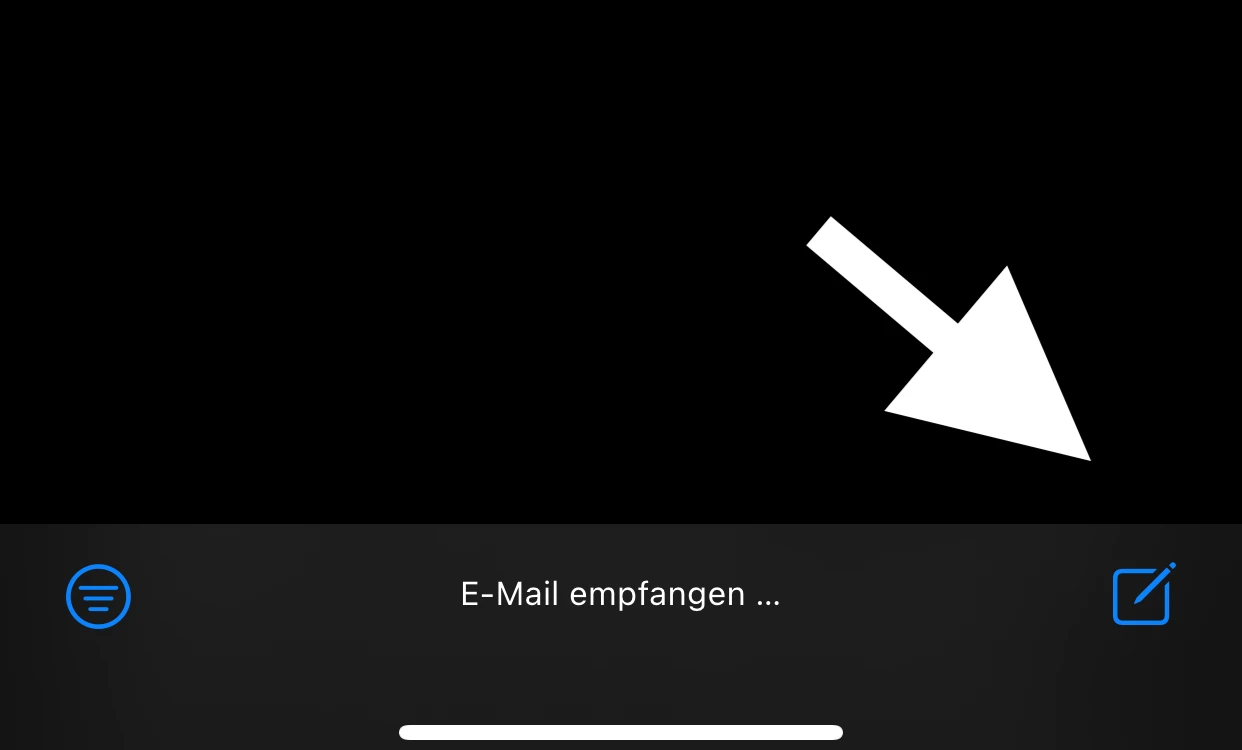 Fotos von Handy auf PC: Schritte für Apple-Handys: Wählen Sie Ihre eigene E-Mail-Adresse als Empfänger