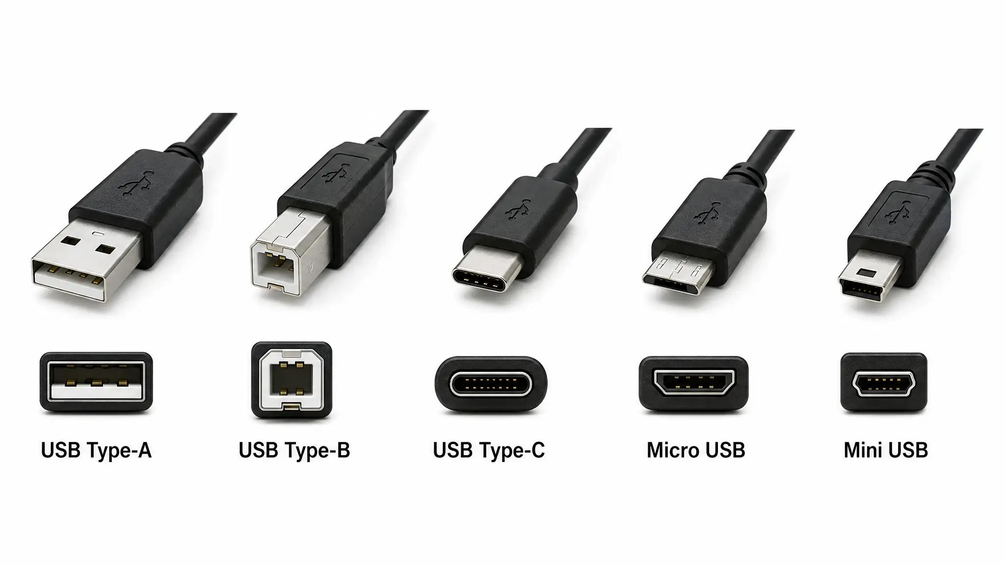USB-Typen im Vergleich