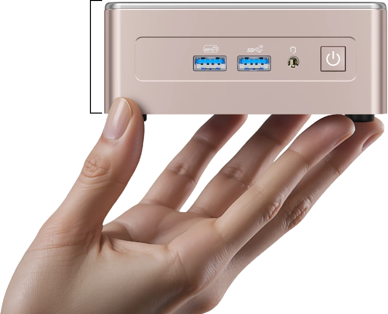 GEEKOM a5 mini PC äußeres Design