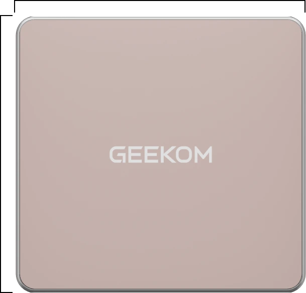 GEEKOM a5 mini PC äußeres Design