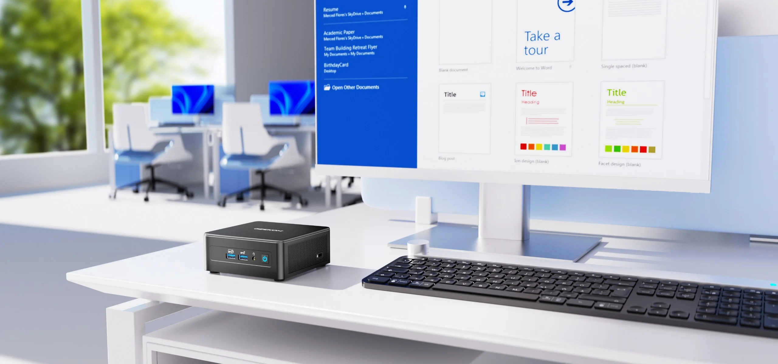 GEEKOM IT15 Mini-PC – Entwickelt für Leistung. Bereit fürs Business. Zuverlässig, kühl und kompakt – mit dem IT15 genießen Sie stabile Leistung für volle Produktivität den ganzen Tag.