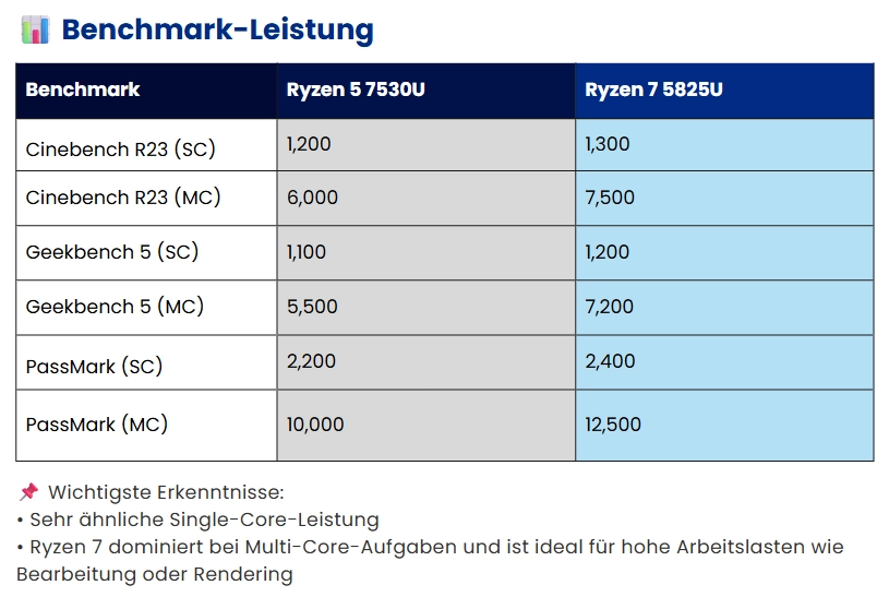 AMD Ryzen 5 vs. Ryzen 7: Benchmark- Leistung