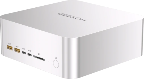 GEEKOM A9 Mega Ryzen AI Max+ 395 Mini PC Frontansicht