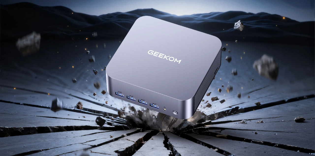 Geekom GT2 Mega Mini PC: Robustes Vollmetallgehäuse